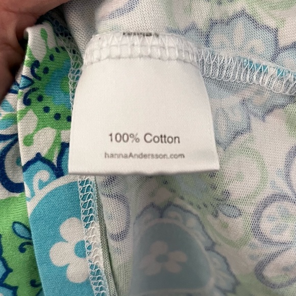 Hanna Andersson Floral Medallion Sundress Blue/Green Child’s Size 100 (4) - Picture 4 of 6